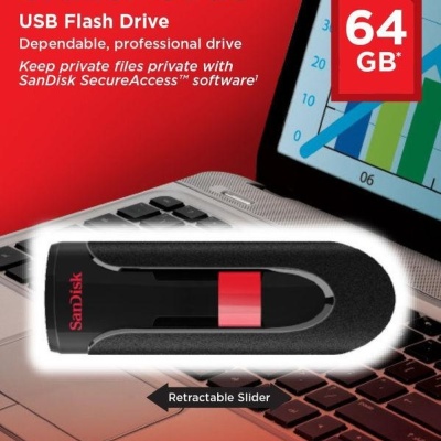 Memorie USB Flash Drive SanDisk Cruzer Glide, 64GB, USB 2.0 - Img 4