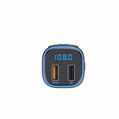 Modulator FM Serioux ABFM46, Bluetooth 5.0 , raza actiune de până la 5 m, voltaj intrare: 1x DC 12V/24V, 2 porturi USB: 1 X USB QC3.0 1 x USB audio (pana la 32 GB), format muzica: MP3/WMA/WAV, frecvența FM: 87.5MHz - 108.0MHZ , microfon incorporat, - Img 3