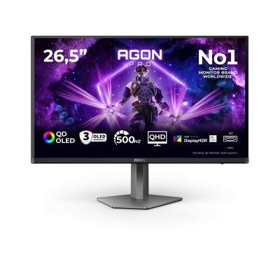 Monitor Gaming AOC AG276QKD2, 26.5", 2560 x 1440 pixeli, Black, Grey, 3 ani Garantie