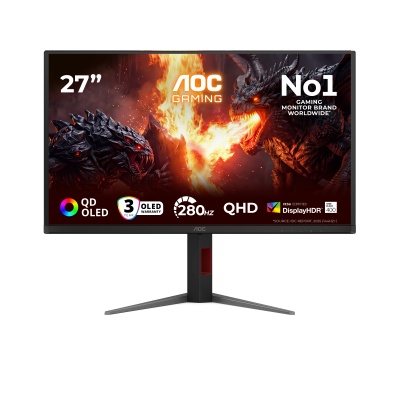 Monitor Gaming AOC Q27G4ZD, 26.5", 2560 x 1440 pixeli, Black, 3 ani Garantie