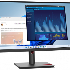 Monitor Lenovo ThinkVision T27h-30, QHD IPS, 16:9, Brightness: 350 nits, Contrast ratio: 1000:1, Response time: 4 ms / 6 ms , Connectors: 1x HDMI 2.0, 1x DP 1.4, 1x DP Out, 1x USB-C 3.2 Gen 1