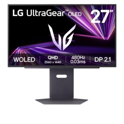 Monitor LG 27" 27GX790A-B.AEU, Diagonal (inch): 27, Diagonal (cm): 69, Aspect ratio: 16:9, Panel: OLED, Resolution: 2560x1440, Refresh Rate: 480Hz, Response time GtG: 0.03ms, Brightness (max): 275cd/m², Contrast (static) : 1.5M:1 , Viewing angle: