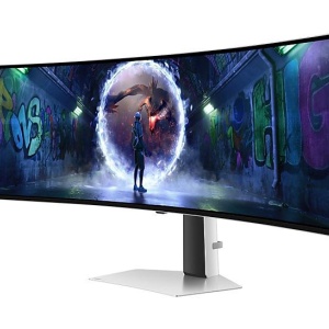 Monitor Samsung 49" LS49DG934SUXEN, Curvature: 1800R, Diagonal (inch): 49, Diagonal (cm): 124, Aspect ratio: 32:9, Panel: QD-OLED, Resolution: 5120x1440, Refresh Rate: 240Hz, Response time GtG: 0.03ms, Brightness (max): 250 cd/m², Contrast (static) :