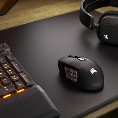 Mouse Gaming Corsair SCIMITAR ELITE WIRELESS MMO Optical cu fir, negru - Img 6