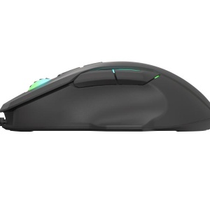 Mouse gaming cu fir Gensesis Xenon 220, senzor optic, interfata USB, rezolutie maxima 12800 DPI, numar butoane 7, iluminare RGB, silent switches, maximum frame rate 7 000 FPS, negru