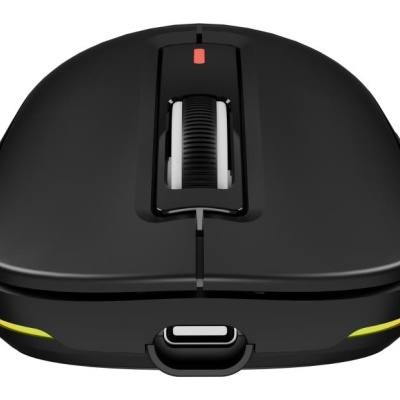 Mouse gaming wireless Gensesis Zircon 660, senzor optic Pixart PAW3311, interfata USB, rezolutie maxima 12000 DPI, numar butoane 6, iluminare RGB, switch mecanic Huano Purple 90M, negru - Img 6