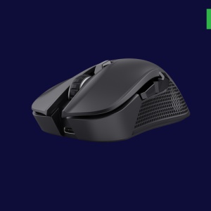 Mouse gaming wireless Trust GXT 931 Ybar, sensibilitate ajustabila 800-7200 DPI, interfata USB-C, iluminare RGB, greutate 96g, negru - Img 3