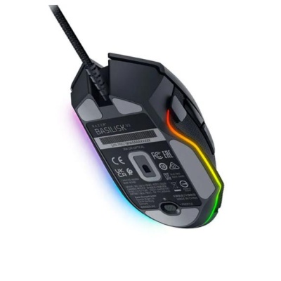 Mouse Razer cu fir Razer Basilisk V3 RGB, butoane programabile 10+1, Razer™ HyperScroll Tilt Wheel, 11 zone de iluminare Chroma RGB, negru - Img 3