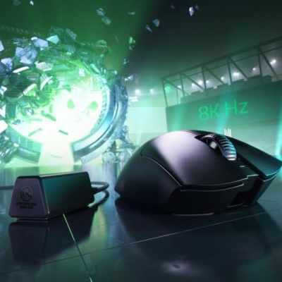 Mouse Razer DeathAdder V3 Pro optic, numar butoane progamabile 5, rezolutie 30000 DPI, negru, include Dongle wireless HyperPolling - Img 8