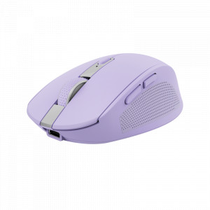 Mouse Trust Ozaa compact, rezolutie maxima 3200 DPI, interfata USB-A, USB-C, mov