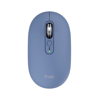 Mouse wireless Trust Seron Hyperscroll, 7 butoane, rezolutie maxima 3200 DPI, albastru