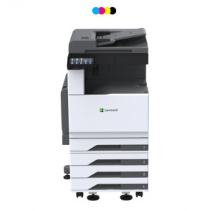 Multifunctional laser color Lexmark CX931dtse, Imprimare/Copiere/Scanare/Fax, A3, Grup de lucru mare,Lexmark e-Task Ecran tactil color de 7 inci (17,8 cm),Alimentator multifuncţional de 100 de coli, 400-Sheet Output Bin, 520-Sheet Tray, 3 x 520-Sheet