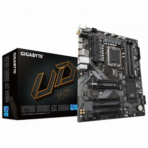 Placa de baza Gigabyte B760 DS3H AX DDR4 LGA1700, 4x DDR4 5333MHz, 1x HDMI, 1x DisplayPort, 5x PCIe x16, 2x M.2, 4x SATA 6Gb/s, LAN 1Gbps, WIFI 6E, ATX