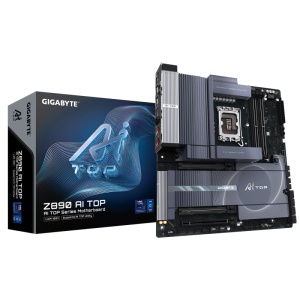 Placa de Baza GIGABYTE Z890 AI TOP LGA1851, 4x DDR5, 2x Intel Thunderbolt 1x Front Intel Thunderbolt 1x HDMI, 2x PCIE 5.0 x16 1x PCIE 4.0 x16, 4x M.2, 4x SATA 6GB/s (4-7) 4x SATA 6GB/s (0-3), E-ATX