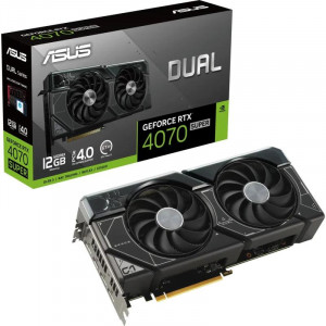 Placa Video ASUS DUAL RTX 4070 SUPER 12GB GDDR6X 192 bit, 1x HDMI 3x DP