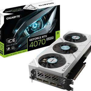 Placa Video GIGABYTE GeForce RTX™ 4070 SUPER EAGLE OC ICE 12GB GDDR6X 192bit