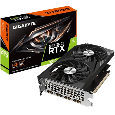 Placa Video GIGABYTE GEFORCE RTX 3050 WINDFORCE OC 8G V2 GDDR6 128 bit PCIE 4.0, 2x DP 2x HDMI - Img 3
