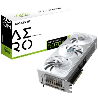 Placa Video GIGABYTE NVIDIA GEFORCE RTX 5070 TI AERO OC 16GB GDDR7 256 bit, PCIE 5.0, 3x DP 1x HDMI - Img 2