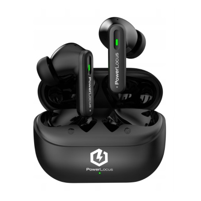 PowerLocus Casti True Wireless Bluetooth Fit ANC Black