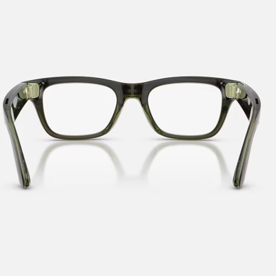 Ray-Ban Meta Blayzer Optics Gen 2 AI Glasses Shiny Transparent Dark Olive/Demo - Img 4