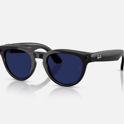 Ray-Ban Meta Headliner Gen 2 High Bridge FIT Shiny Black Clear/Sapphire Transitions 50-23 - Img 3