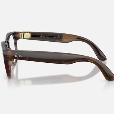 RAY-BAN META SCRIBER OPTICS GEN 2 Shiny Transparent Umber/ Demo Lens - Img 3