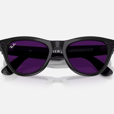Ray-Ban Meta Skyler AI Glasses Shiny Black/Transitions Amethyst - Img 4