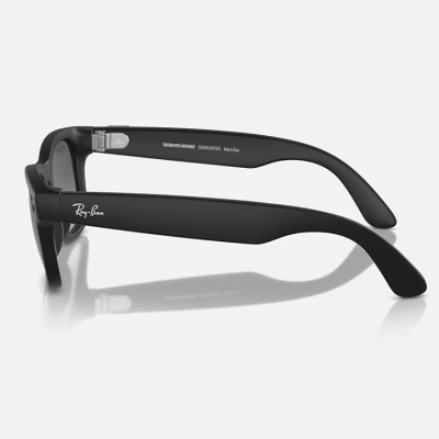 Ray-Ban Meta Wayfarer AI Glasses Matte Black/Polar Gradient Graphite (Large) - Img 4