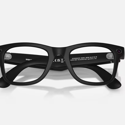 Ray-Ban Meta Wayfarer Gen 2 AI Glasses Matte Black/Clear (Large) - Img 4