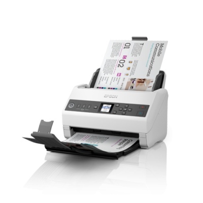 Scanner Epson DS-730N, dimensiune A4, tip sheetfed, viteza scanare: 40 ppm alb-negru si color, rezolutie optica 1200dpi, ADF Single Pass 100 pagini, duplex, Scan to Email, Scan to FTP, Scan to Web folders, Scan to Network folders, software: Epson Device - Img 4