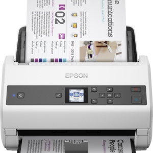 Scanner Epson DS-870, dimensiune A4, tip sheetfed, viteza scanare: 65ppm, rezolutie optica 600x600dpi, ADF 100 pagini, duplex, Fiabilitate ciclu de lucru zilnic 7.000 Pagini,Formate iesire: BMP, JPEG, TIFF, Scanare către multi TIFF, PDF, Scanare către - Img 4