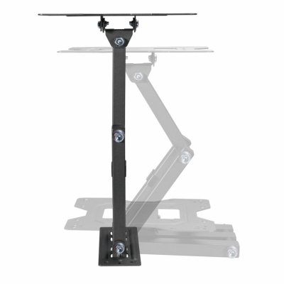 Suport de perete Akai cu inclinatie +3/-10°, diagonala display 23"-43", VESA min. 100x100, VESA max. 200x200, suporta pana la 30kg, distanta fata de perete MAX 378mm, negru - Img 5