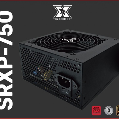 Sursa Serioux Energy 750W, 80+ BRONZE, Ventilator 12cm, ATX, material metal, cabluri: 20+4-pin, 1x4+4-pin, 2x6+2-pin, negru