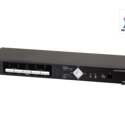 Switch KVM desktop ATEN CM1284. Tastatură de tip port: USB, Mouse tip de port: USB, Video Type portul: HDMI. Tip HD: 4K Ultra HD, Rezoluţia maximă: 4096 x 2160 Pixel, Lungime de bandă video: 30 Hz. Culoarea produsului: Negru, Capacitate portbagaj: 1U,