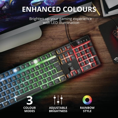 Tastatura Trust GXT 835 Azor, gaming, neagra - Img 6