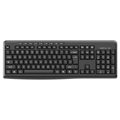 Tastatură wireless 2.4G SRXK-SKB706W, Tastatură: cu rând independent de taste multimedia, Mod Wireless: 2.4G, Număr taste: 104 + 9 taste rapide, Material: ABS, Culoare: Negru, Chipset: Huntersun, Tip interfață: USB, Dimensiune: 442*152*25mm ; 440g,
