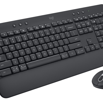 Tastatura Wireless Logitech Signature MK650 Combo for Business, Gri