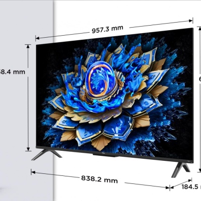 Televizor TCL QLED 43T69C, 108 cm, Smart Google TV, 4K Ultra HD, (Model 2025) - Img 2
