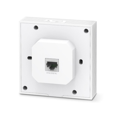TP-Link Wireless Access Point EAP650-WALL, AX3000 Wireless Dual Band Indoor, 1× 10/100/1000 Mbps Ethernet Port, 1× 10/100/1000 Mbps Ethernet Port, Alimentator: 802.3af/at PoE, 2X antene interne, 5 GHz: Up to 2402 Mbps, 2.4 GHz: Up to 574 Mbps. - Img 3