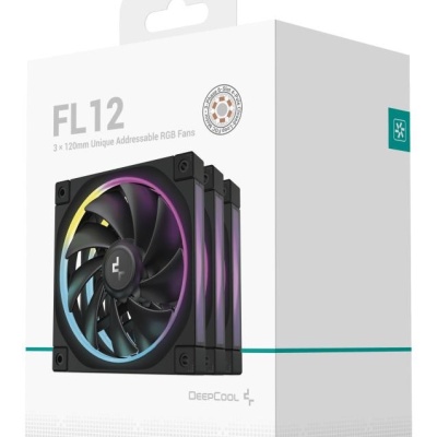 Ventilatoare DEEPCOOL FL12-3in1 120mm, CFM 55, presiune 2.82 mmAq, viteza de rotatie 500-2150 RPM +/- 10% - Img 9