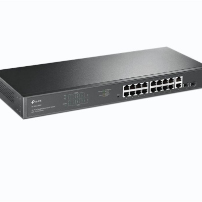 "18-Port Gigabit Rackmount Switch with 16-Port PoE+ PORT: 16× Gigabit PoE+ Ports, 2× Gigabit Non-PoE Ports, 2× Combo Gigabit SFP Slots SPEC: 802.3at/af, 250 W PoE Power, 1U 19-inch Rack-mountable Steel Case FEATURE: Plug and Play" - Img 3