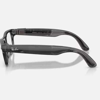 23 Ray-Ban Meta Blayzer Optics Gen 2 AI Glasses Shiny Transparent Black/Demo RW7001 8526 54 - Img 3