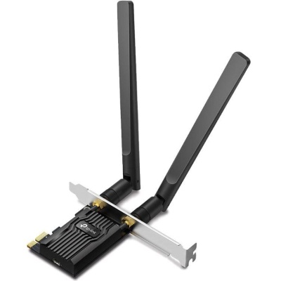Adaptor wireless TP-Link, ARCHER TX20E, AX1800, 2 x antene externe Dual-Band 5Ghz, 2.4 Ghz, dimensiuni: 120.8 × 78.5 × 20.9 mm, Bluetooth 5.2.