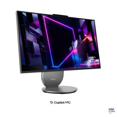 All-in-One Consumer Lenovo Yoga AIO 27IPH11 cu procesor Intel Core Ultra 5 325 pana la 4.5 GHz, 27 inch, QHD, 16 GB, Intel Graphics, Fara OS, Luna Grey, 3 ani Garantie
