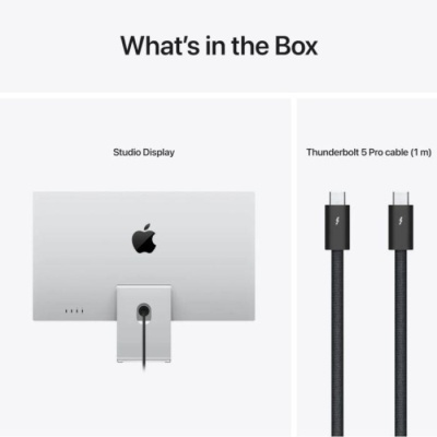 Apple Studio Display - 27" Retina 5K - Nano-Texture Glass with VESA Mount Adapter (Stand not included) - Img 3