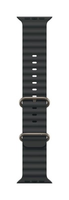 Apple Watch 49mm Black Ocean Band - Natural Titanium Finish