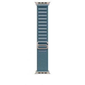 Apple Watch 49mm Light Blue Alpine Loop - Small - Natural Titanium Finish