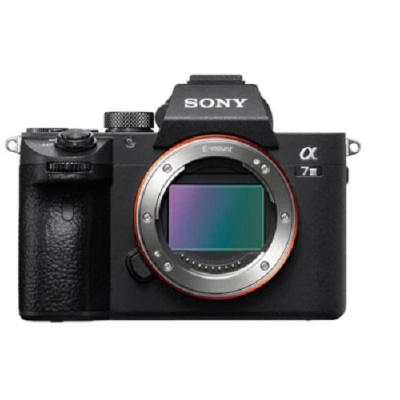Body Aparat foto SONY A7 Mark III Mirrorless, 24 MP, ISO 51200 (Extins: 204800), 1/8000s, 4K @30, SD/SDHC/SDXC, Rafala 10 cps, WiFi/Bluetooth, Senzor Full Frame, Montura Sony FE