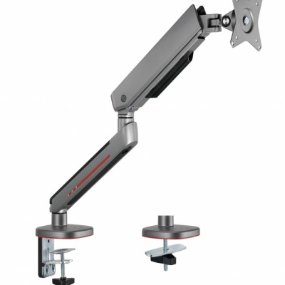 Brat pentru monitor, Material: Oțel, Aluminiu, Plastic, Suprafață finisaj : acoperire cu Pulbere, Culoare: Alb Texturat Fin, Gri Spațial, Dimensiune compatibila ecran: 27"-45", tehnologie arc, Greutate maxima (pe ecran): 5~14 kg, Greutate maxima pentru