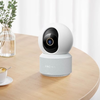 Camera de supraveghere interior ANONA PANO Security Camera 4K UHD, tehnologie AI, Control vocal Google Home, Alexa - Img 3